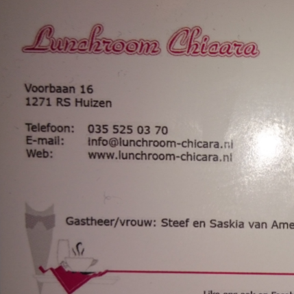 Lunchroom Chicara - Horeca