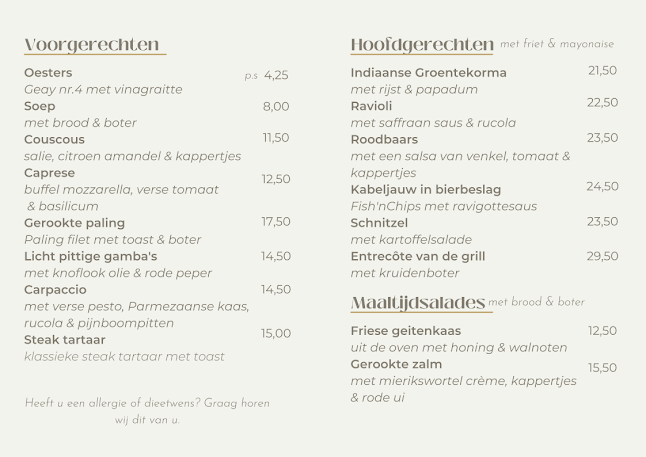 Restaurant & Brasserie de Jasmijn Harlingen - Harlingen