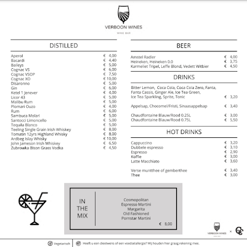 Verboon Wines - Horeca