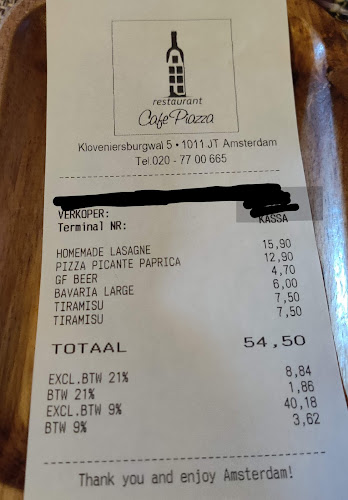 Opinii despre Cafe Piazza în Amsterdam - Horeca