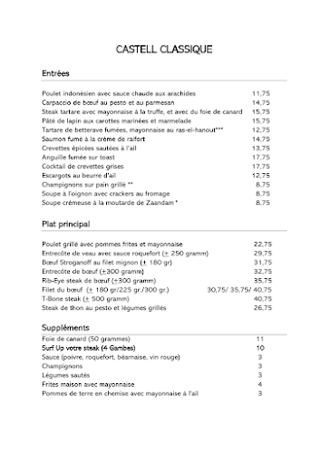 Restaurant Castell - Horeca