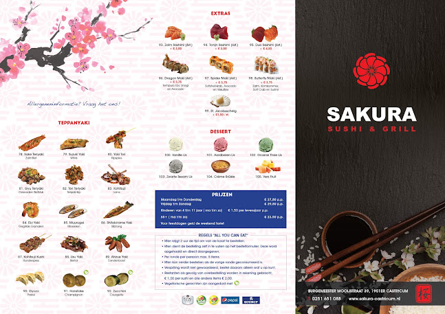 Sushi en Grill restaurant Sakura - Castricum