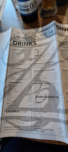 Restaurant Bistro De Zeebodem Open Times