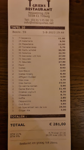 Minos Pallas - Horeca