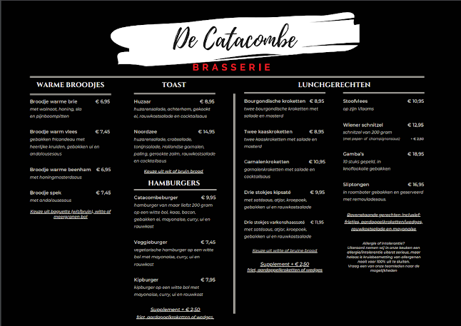 Opinii despre De Catacombe în Roosendaal - Horeca