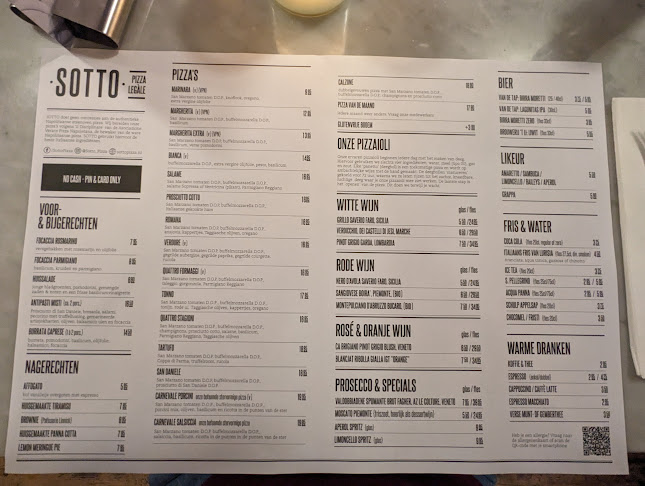 SOTTO Pizza Kadijksplein Open Times