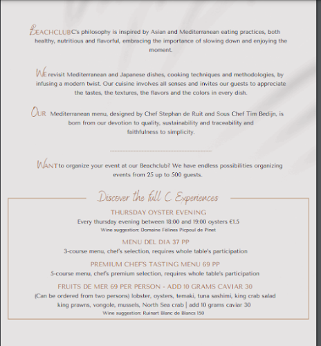 Beachclub C - Horeca