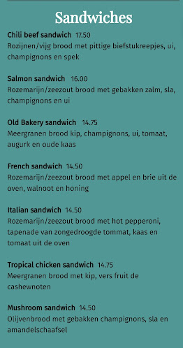 the Old Bakery - Horeca