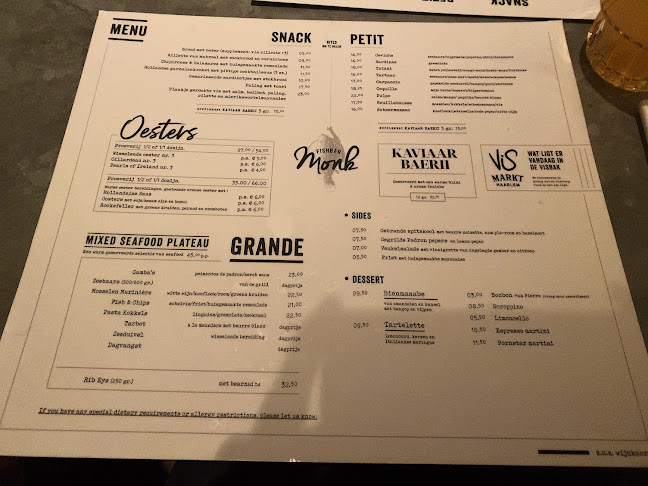Fishbar Monk - Visrestaurant Haarlem - Haarlem