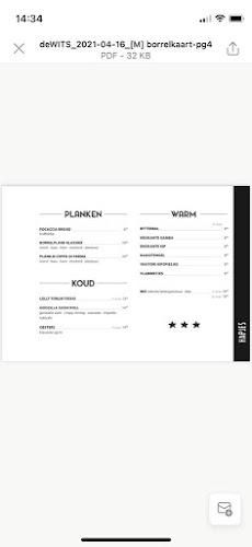 De Wits - Café restaurant Open Times