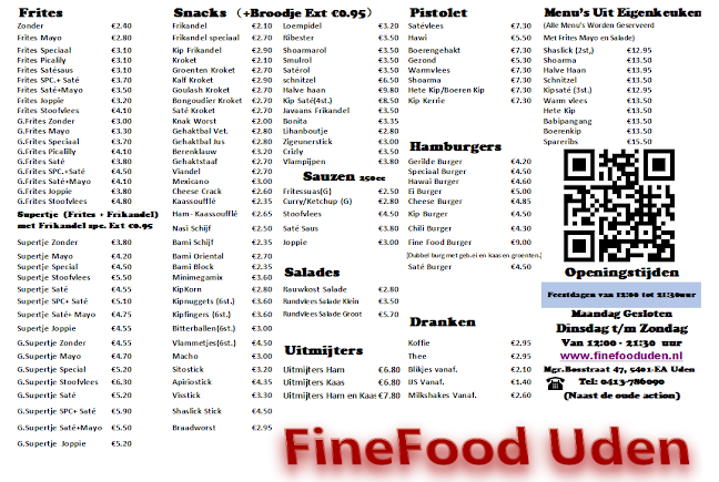 Opinii despre Chinees Afhaalrestaurant/Cafetaria FineFood în Uden - Horeca
