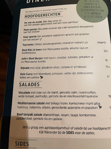 Reviews of Restaurant Julie's in Bergen - Horeca