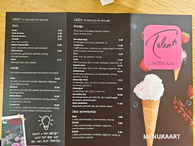 Talenti ijs - koffie - lunch