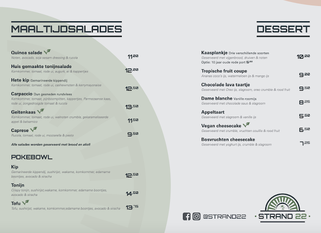 Opinii despre Strand22 în Almere - Horeca