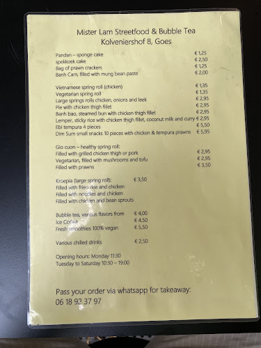 Mister Lam, Streetfood & bubble tea - Horeca